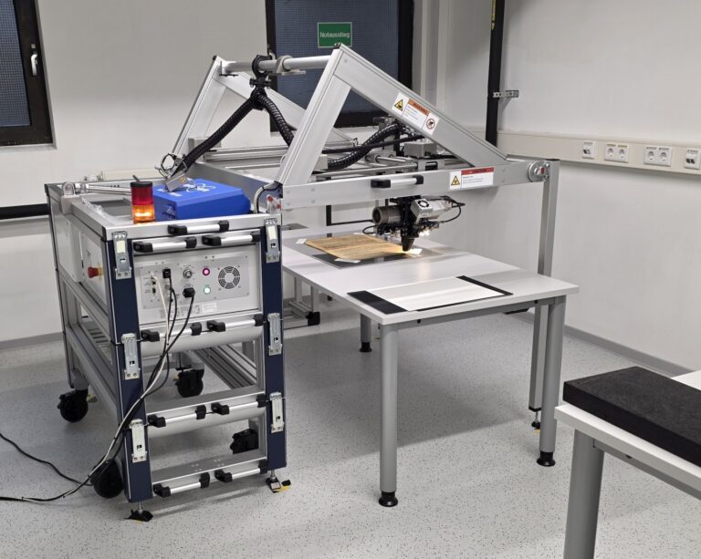 XRF machine scanning manuscript